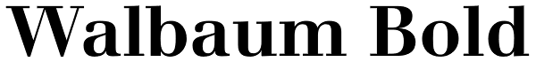 Walbaum Bold Font