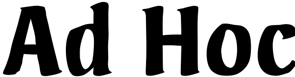 Ad Hoc Font