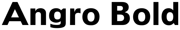 Angro Bold Font