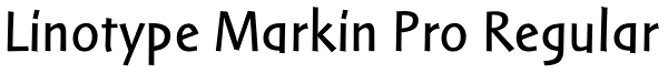 Linotype Markin Pro Regular Font