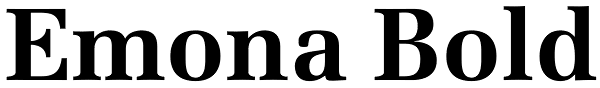 Emona Bold Font