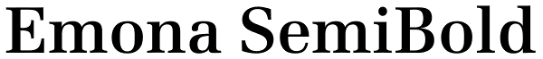 Emona SemiBold Font