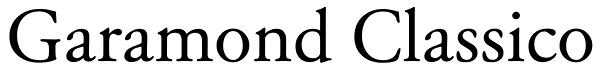 Garamond Classico Font