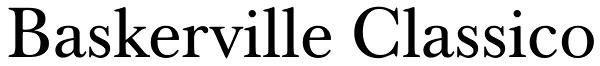 Baskerville Classico Font