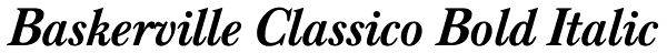 Baskerville Classico Bold Italic Font