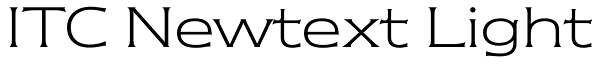 ITC Newtext Light Font