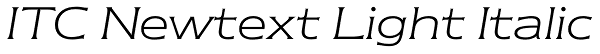 ITC Newtext Light Italic Font