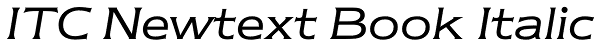 ITC Newtext Book Italic Font