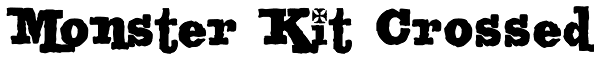 Monster Kit Crossed Font