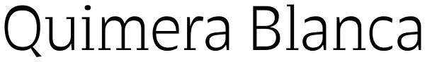 Quimera Blanca Font