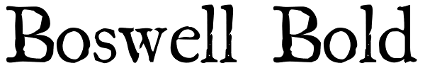 Boswell Bold Font