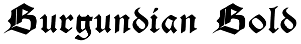 Burgundian Bold Font