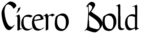 Cicero Bold Font