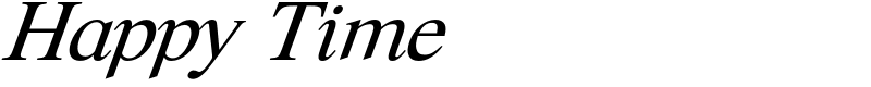 Happy Time Font