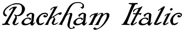 Rackham Italic Font