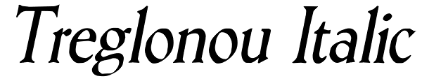 Treglonou Italic Font