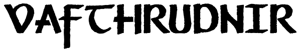 Vafthrudnir Font