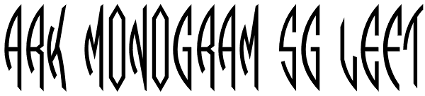 Ark Monogram SG Left Font