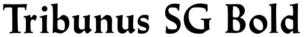 Tribunus SG Bold Font