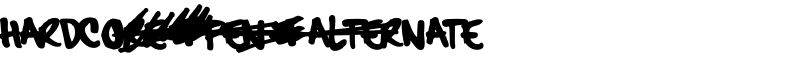 hardcore_pen_alternate Font