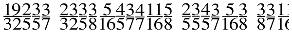 Seri Fractions Vertical Plain Font