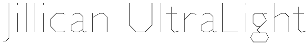 Jillican UltraLight Font