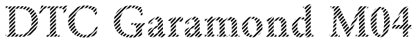 DTC Garamond M04 Font