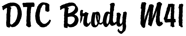 DTC Brody M41 Font