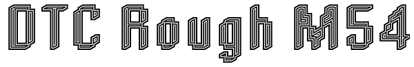 DTC Rough M54 Font