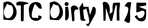 DTC Dirty M15 Font