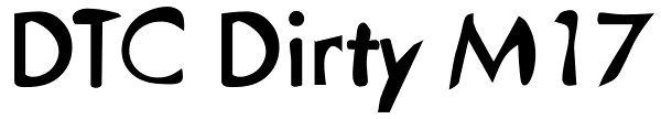 DTC Dirty M17 Font