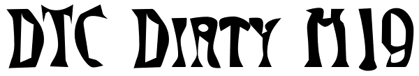 DTC Dirty M19 Font