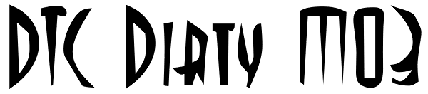 DTC Dirty M03 Font