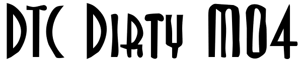 DTC Dirty M04 Font