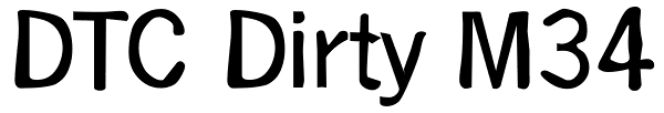 DTC Dirty M34 Font