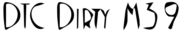 DTC Dirty M39 Font