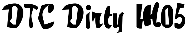 DTC Dirty M05 Font