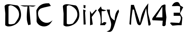 DTC Dirty M43 Font