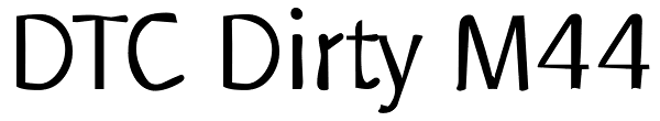 DTC Dirty M44 Font