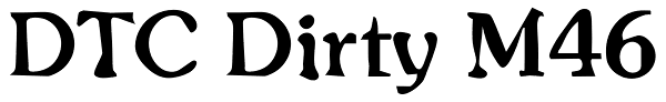 DTC Dirty M46 Font