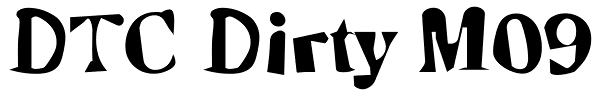 DTC Dirty M09 Font