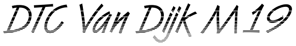 DTC Van Dijk M19 Font