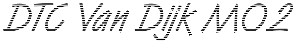 DTC Van Dijk M02 Font