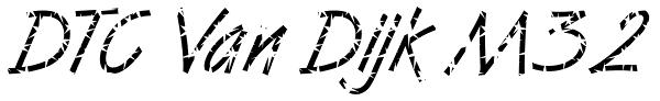 DTC Van Dijk M32 Font