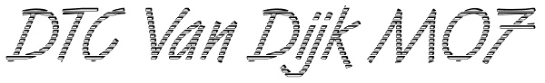 DTC Van Dijk M07 Font