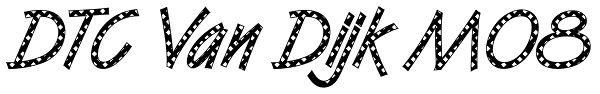 DTC Van Dijk M08 Font