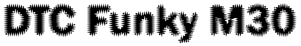 DTC Funky M30 Font