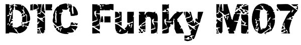 DTC Funky M07 Font