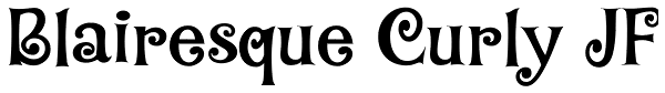 Blairesque Curly JF Font