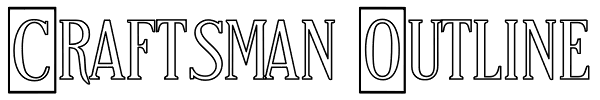 Craftsman Outline Font